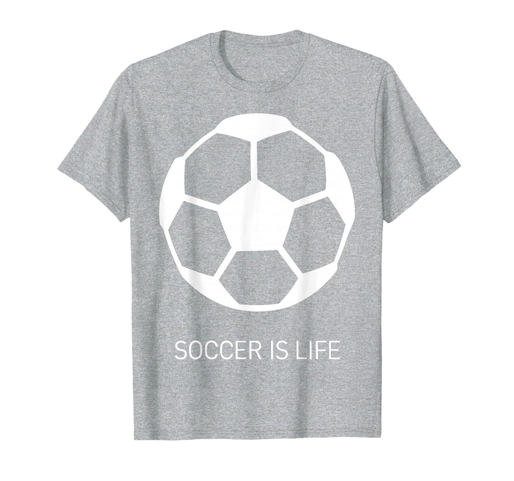 Soccer Is Life Bold Fan T-Shirt - Novelty Apparel for Adults