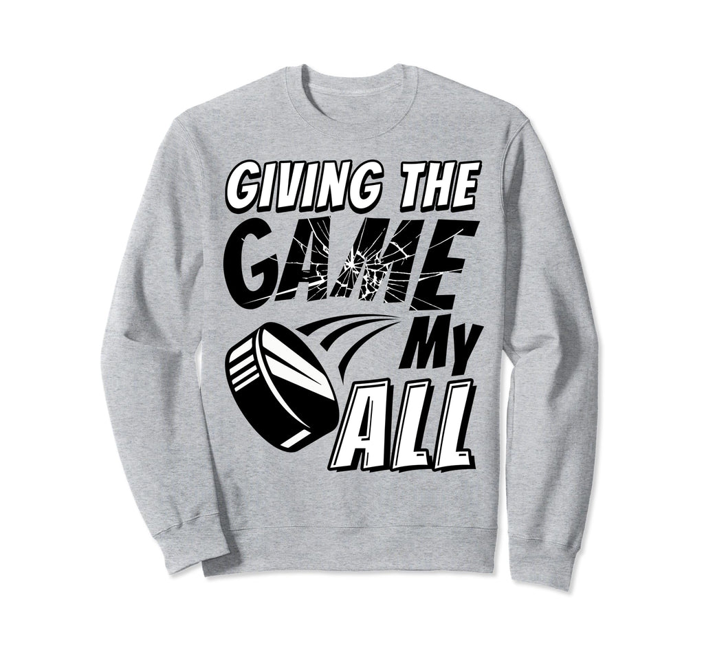 Goal Keeper Dad Proud Hockey Coach Sweatshirt - Graphic Print for Adults