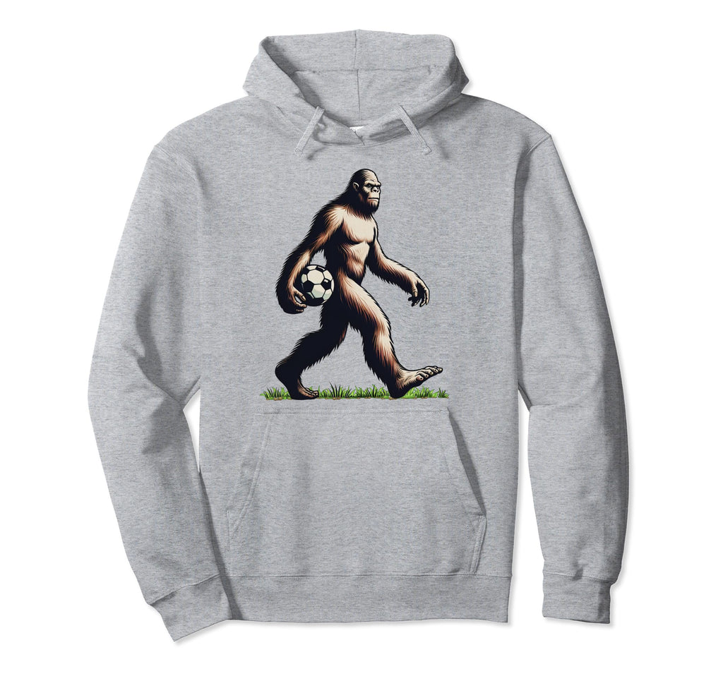 Funny Soccer Bigfoot Funny Sasquatch Hoodie - Graphic Print Men Women
