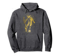 Soccer Player Sports Football Watercolor Hoodie - Graphic Print Men Women