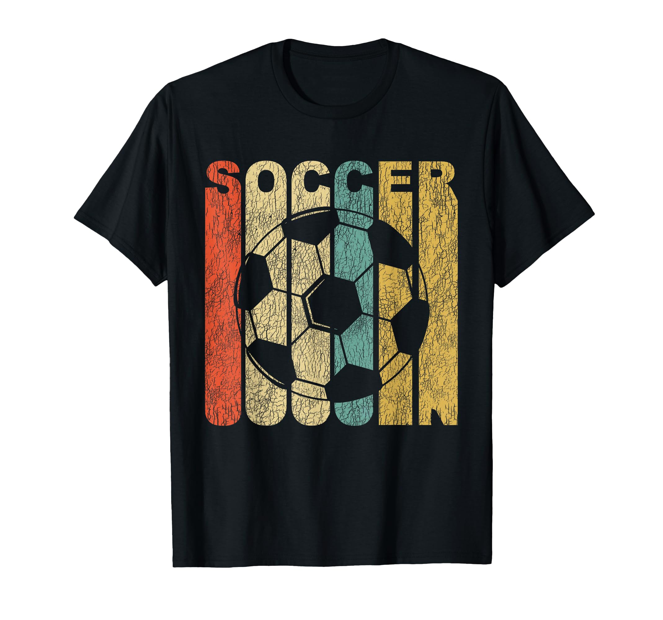 Soccer Distressed Sports T-Shirt - Streetwear Style Men Women