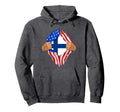 Finnish Blood Inside Me Finland Flag Hoodie - Streetwear Style for Adults