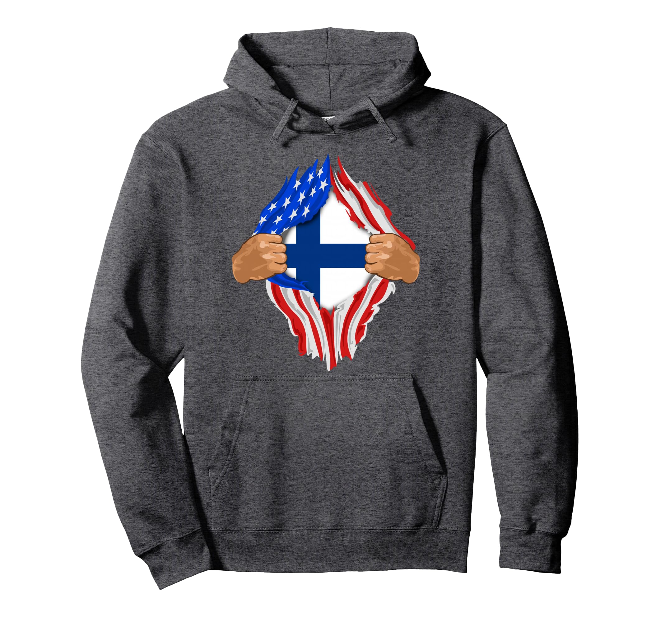 Finnish Blood Inside Me Finland Flag Hoodie - Streetwear Style for Adults