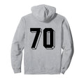 Number 70 Backside 80S 90S Team Jersey Hoodie - Aesthetic Graphic Unisex