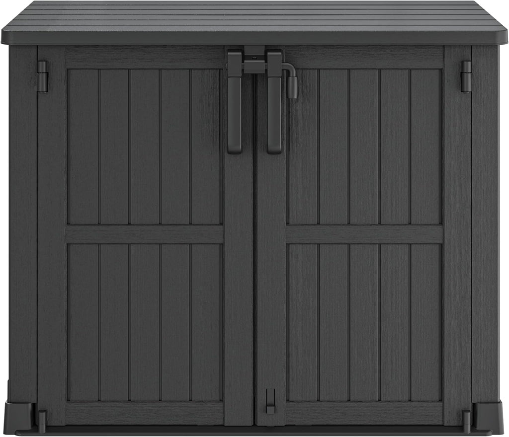 NUNU LAB Outdoor Storage Cabinet 36 Cu.Ft Garden Storage Shed Waterproof Lockable for Garden Hoses, Generator, and Lawn Mower