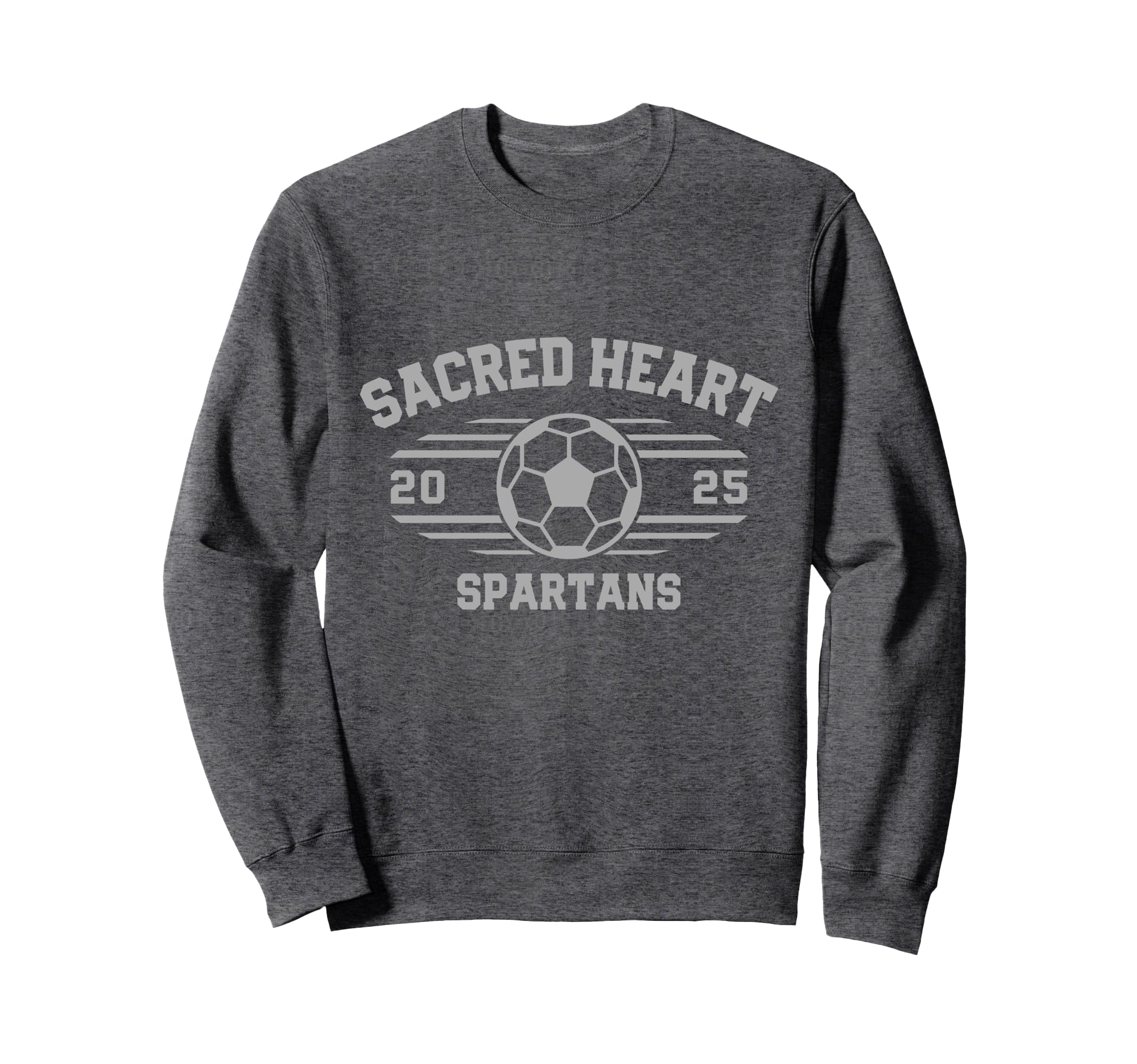 Sacred Heart Spartans Soccer Ball Sweatshirt - Streetwear Style Unisex