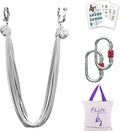 F.Life Aerial Silk Yoga Hammock & Swing for yoga Inversion,Strength training,starter hardware kit