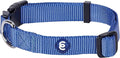 Blueberry Pet Essentials Matching Large Dog Collar | Adjustable Classic Solid Color Nylon Dog Collars for Large Dogs | Marinara Blue Dog Collar for Large Dogs