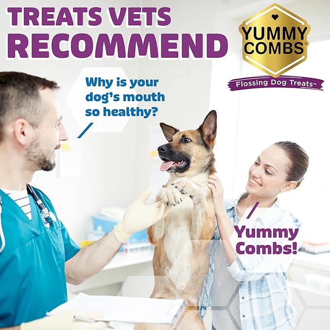 Dog Dental Treats – Vet VOHC Approved, Removes Tartar & Cleans Teeth – Yummy High Protein Chicken Treat for Medium Dogs (Mini Pack, 9 Count)