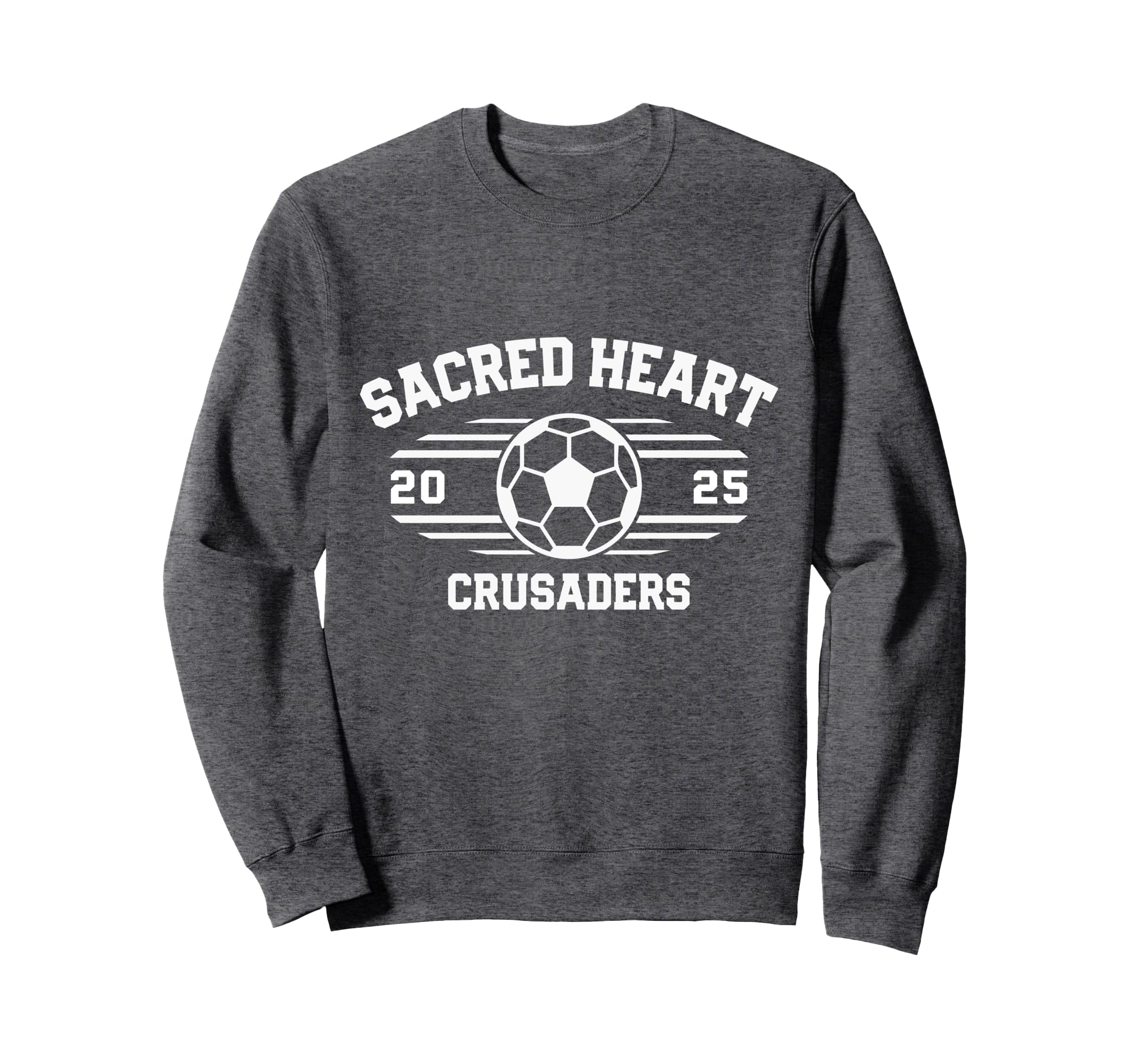 Sacred Heart Crusaders Soccer Ball Sweatshirt - Streetwear Style Unisex