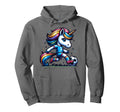 Footballer Unicorn Fans Soccer Team Hoodie - Minimalist Print Men Women