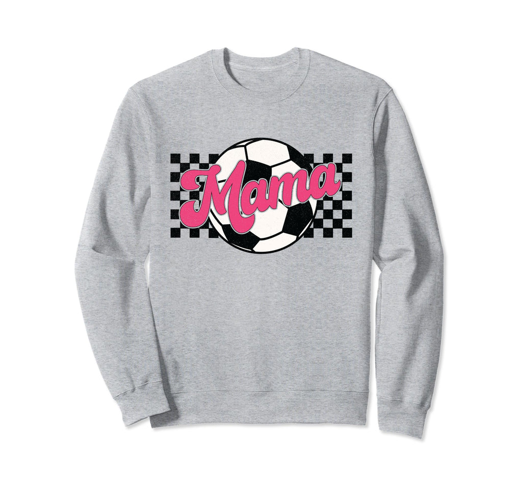 Soccer Mama Checkered Funny Sporty Sweatshirt - Streetwear Style Unisex