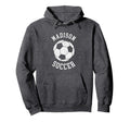 Madison Soccer Distressed 90S Hoodie - Novelty Apparel Unisex