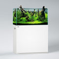 LANDEN Aquarium Stand and Cabinet, for up to 44Gal Tank, Fish Tank, Nano Foam Leveling Mat Included, Contemporary and Simple Design, Wooden Matte White Painted W35.5xD17.7xH31.49in (Stand Only)
