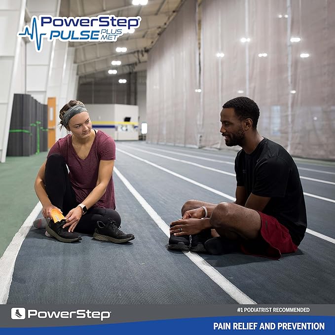 PowerStep Pulse Plus Met - Ball of Foot Pain Relief Shoe Insoles - Running Shoe Orthotics for Metatarsal Foot Pain, and Morton's Neuroma Relief - Made in The USA (M 4-4.5, F 6-6.5)