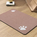 Pet Feeding Mat-Absorbent Dog Mat for Food and Water Bowl-No Stains Quick Dry Water Dispenser Mat-Dog Accessories Pet Supplies-Bowl for Messy Drinkers（Dusty Pink,23"x34"