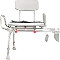 Tub-Mount Swivel Transfer Bench, Weight Capacity 350 LBs, for Safety Shower, for Elderly & Disabled