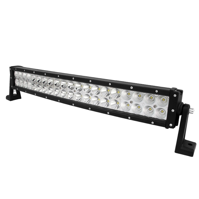 SPYDER Xtune LED Lights Bar w/ Covers 24 Inch 40pcs 3W LED / 120W Curved Chrome LLP-CUR-40LED-120W-C 9026720