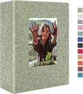 Vienrose Photo Album 4x6 100 Pages Photos Linen Cover Picture Book with Front Window for Baby Wedding Children