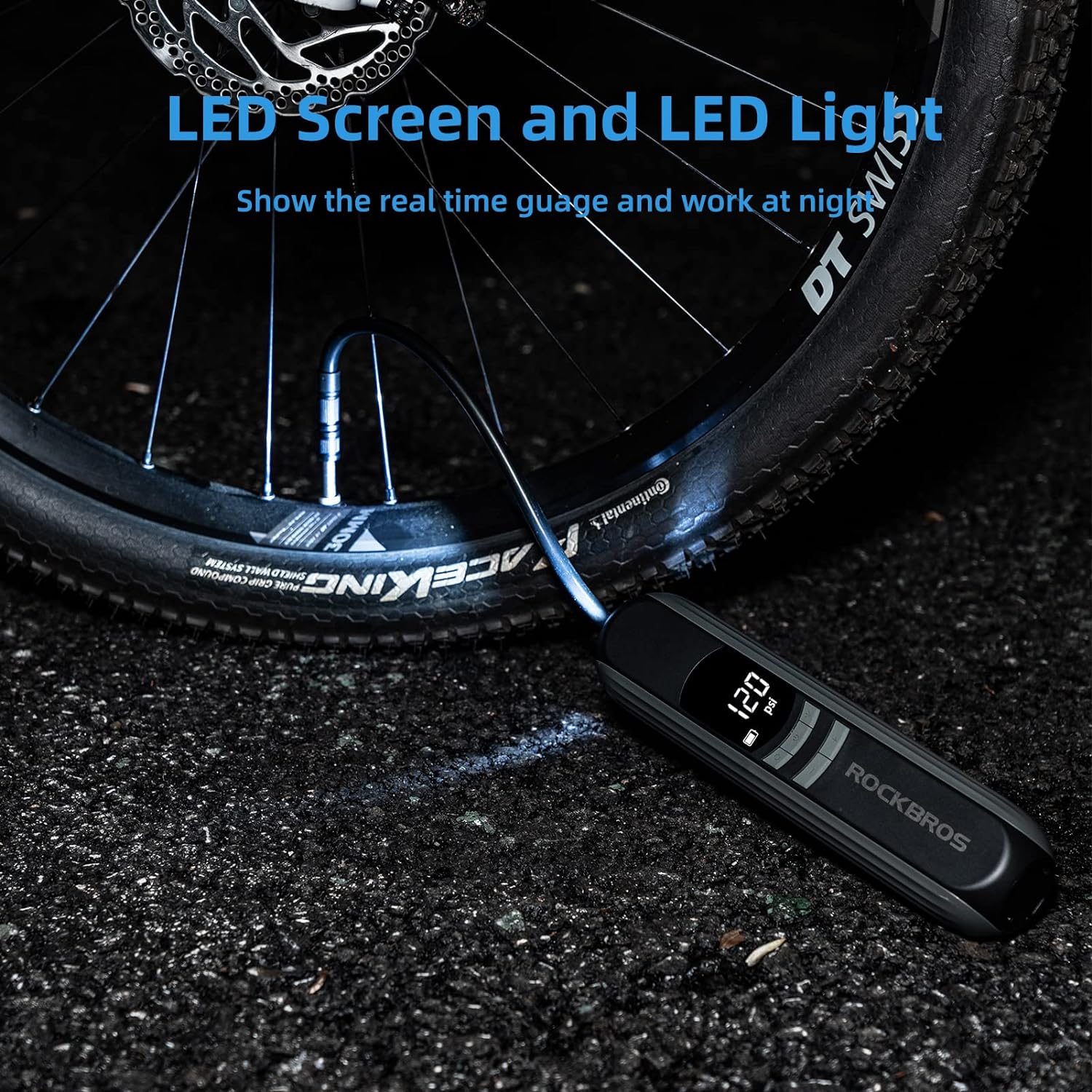 ROCKBROS A10 Electric Bike Tire Pump 150PSI