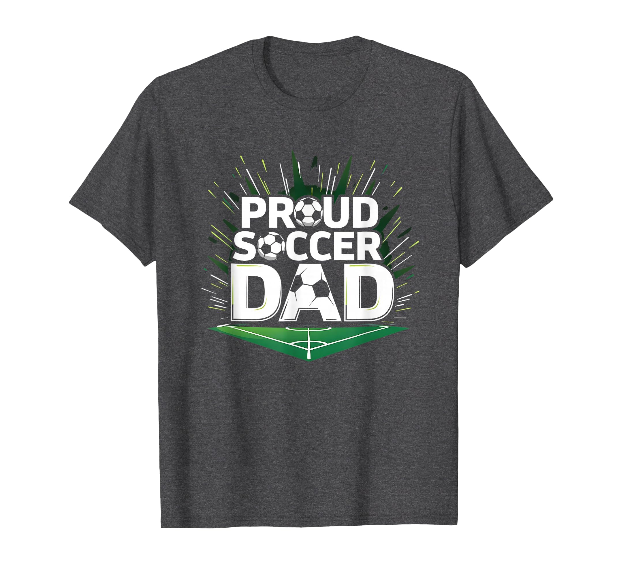 Proud Soccer Dad Cheering Sideline T-Shirt - Aesthetic Graphic Unisex