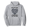 100 Days School Soccer Heart Love 100Th Hoodie - Trendy Graphic Men Women
