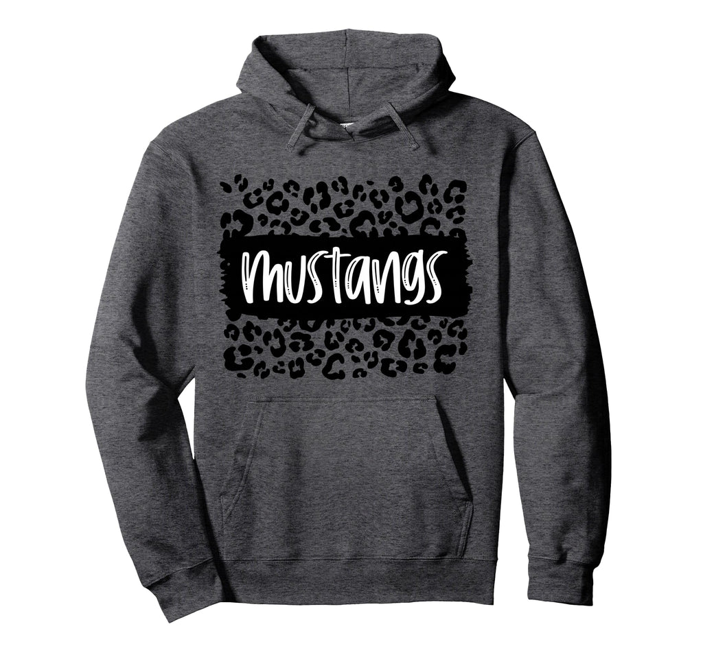 Mustangs Team Mascot School Spirit Game Hoodie - Trendy Graphic Unisex
