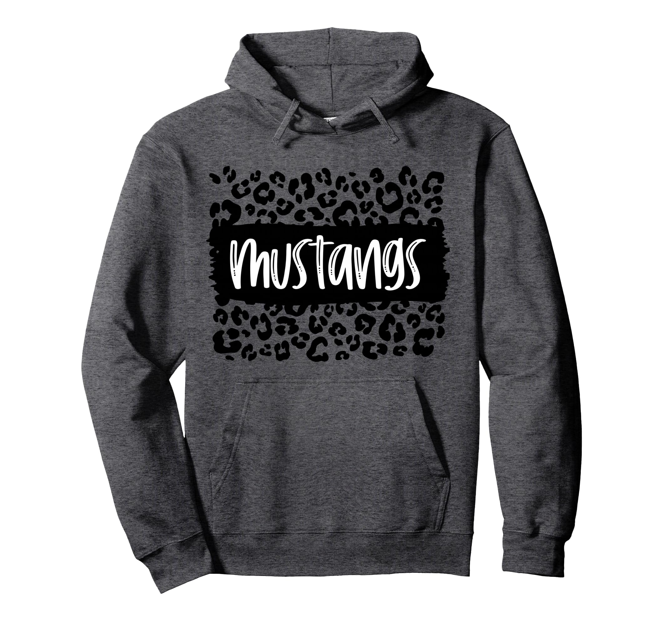 Mustangs Team Mascot School Spirit Game Hoodie - Trendy Graphic Unisex