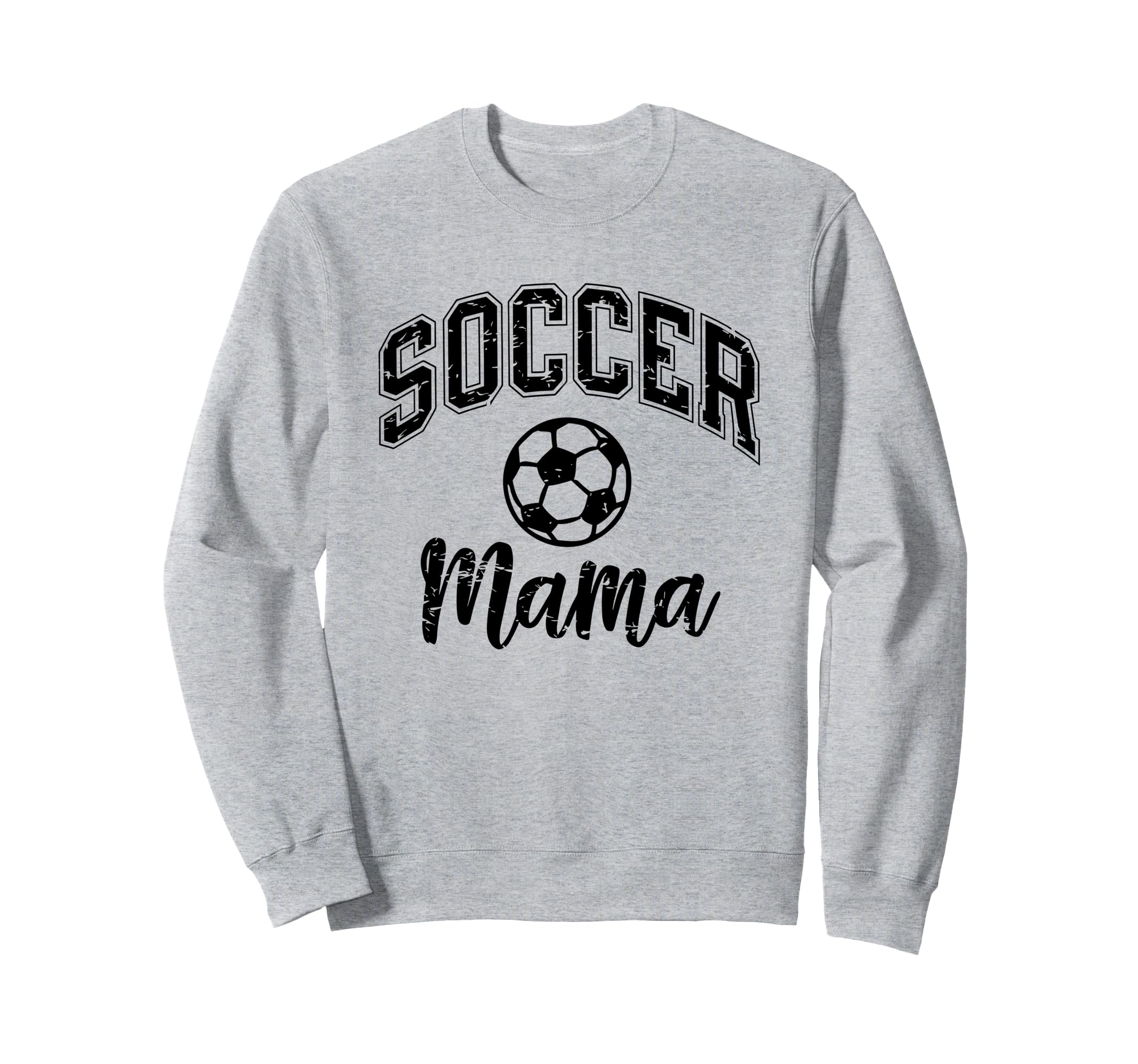 Soccer Mom Life Distressed Sweatshirt - Minimalist Print Men Women