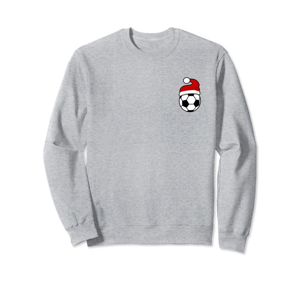 Soccer Football Santa Hat Sweatshirt - Trendy Graphic Unisex