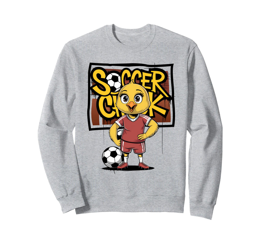 Soccer Chick Soccer Player Soccer Sweatshirt - Unique Graphic Men Women
