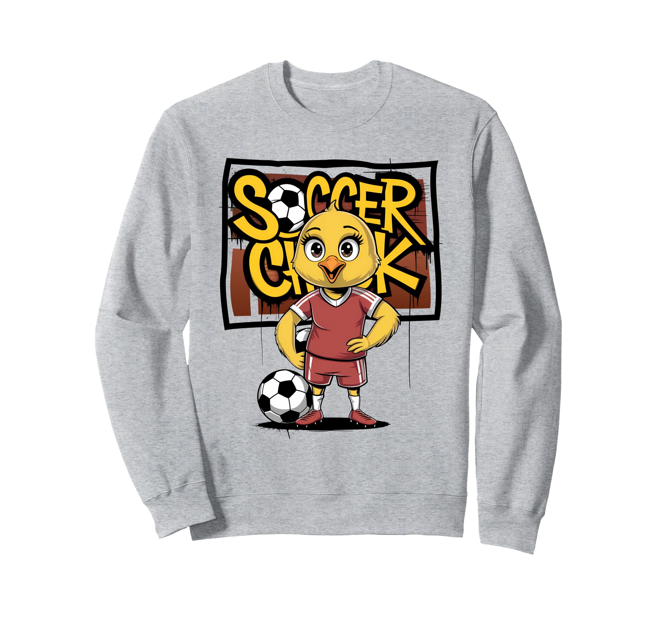 Soccer Chick Soccer Player Soccer Sweatshirt - Unique Graphic Men Women