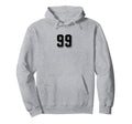 Number 99 80S 90S Soccer Team Jersey Hoodie - Aesthetic Graphic Unisex