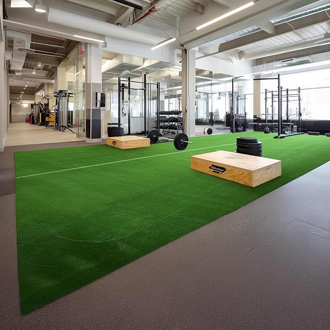 Yescom Sports Sled Strips Turf Gym Turf Flooring 50'x3'(150 Sq.Ft) 1.38" H for Weight Sled Push Gym Equipment Outdoor Indoor Use