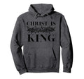 Christ Is King Christian Crown Thorns Hoodie - Novelty Apparel for Adults