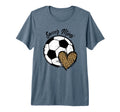 Soccer Mimi Grandma Heart Mimi Soccer T-Shirt - Custom Art Print Unisex