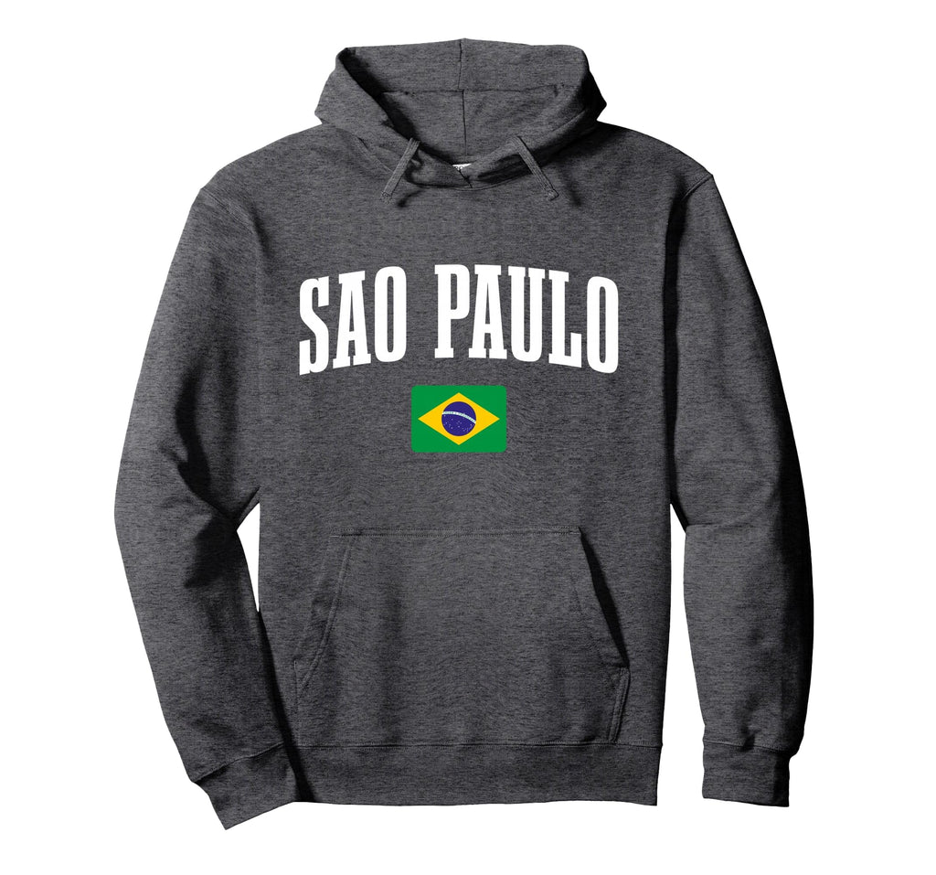 Sao Paulo Brazil Brasilian Flag Brasil Hoodie - Novelty Apparel Men Women
