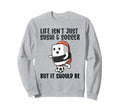 Sushi And Soccer Funny I Love Soccer Sweatshirt - Graphic Print for Adults