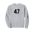 Number 47 80S 90S Soccer Team Sweatshirt - Unique Graphic for Adults
