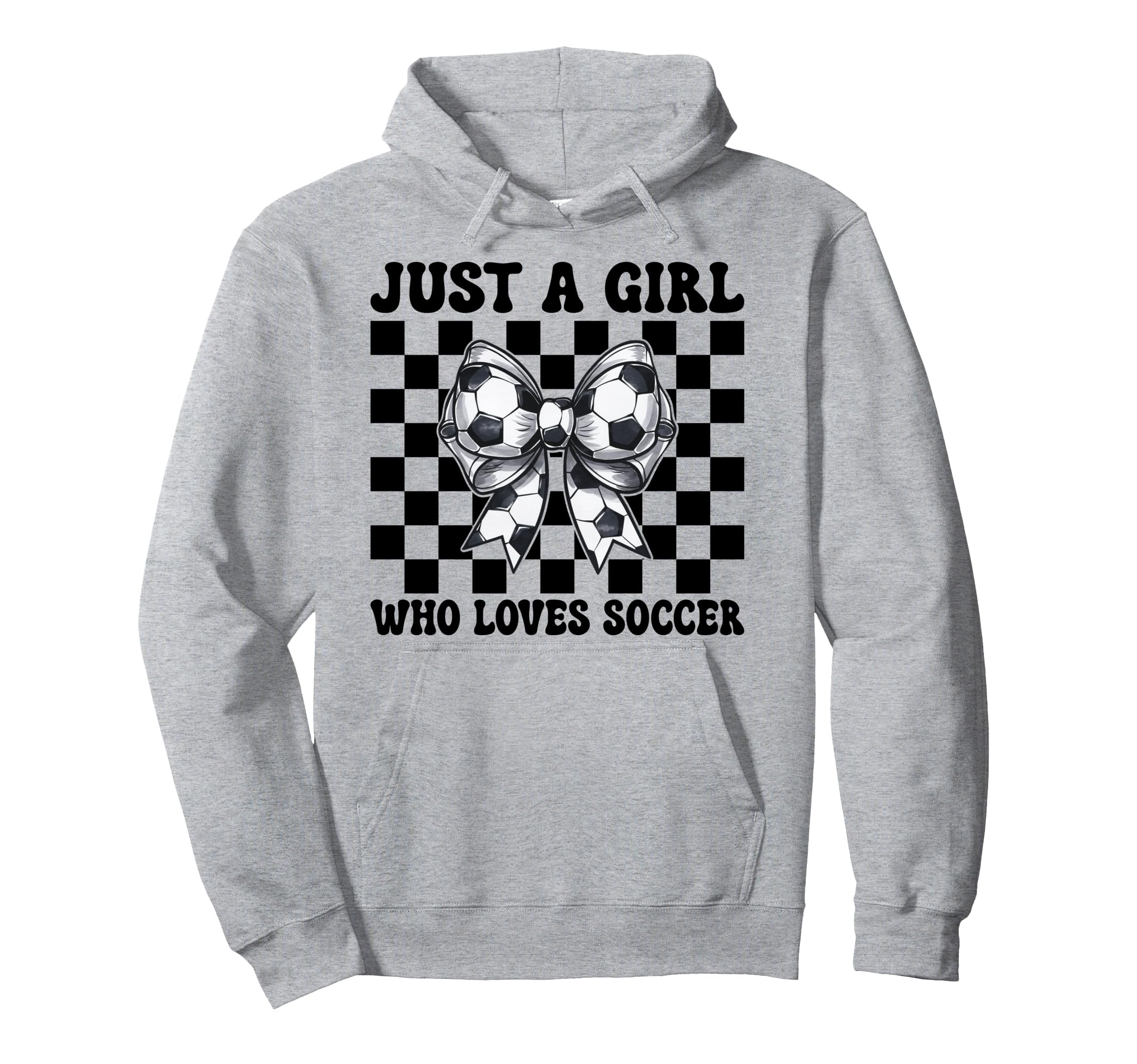 Just Who Loves Soccer Mom Coquette Bow Hoodie - Minimalist Print Men Women