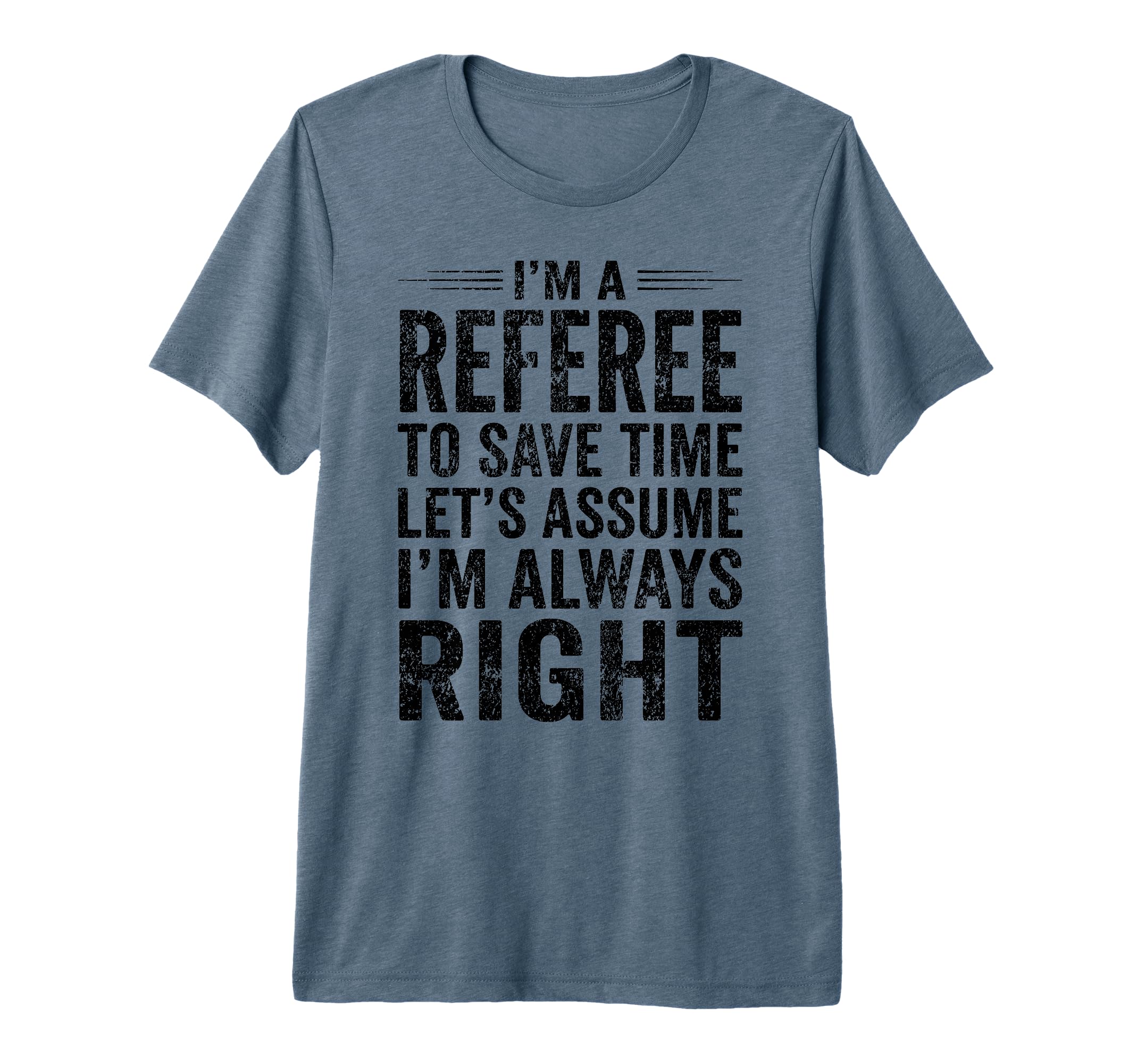 Funny Referee Soccer Football T-Shirt - Fun Novelty Design for Adults