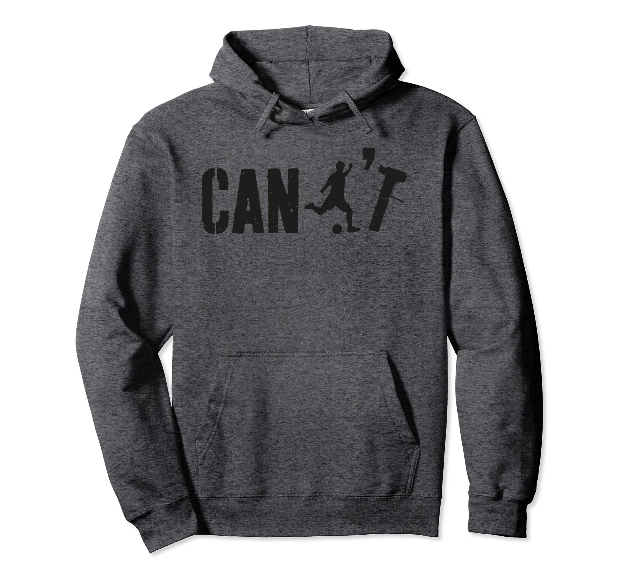 Cant Funny Soccer Coach Soccer Hoodie - Minimalist Print for Adults