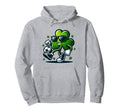 Soccer St Patricks Day Funny Irish Hoodie - Custom Art Print for Adults