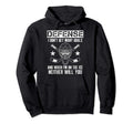 Funny Ice Hockey Defenseman Goalkeeper Hoodie - Unique Graphic Men Women