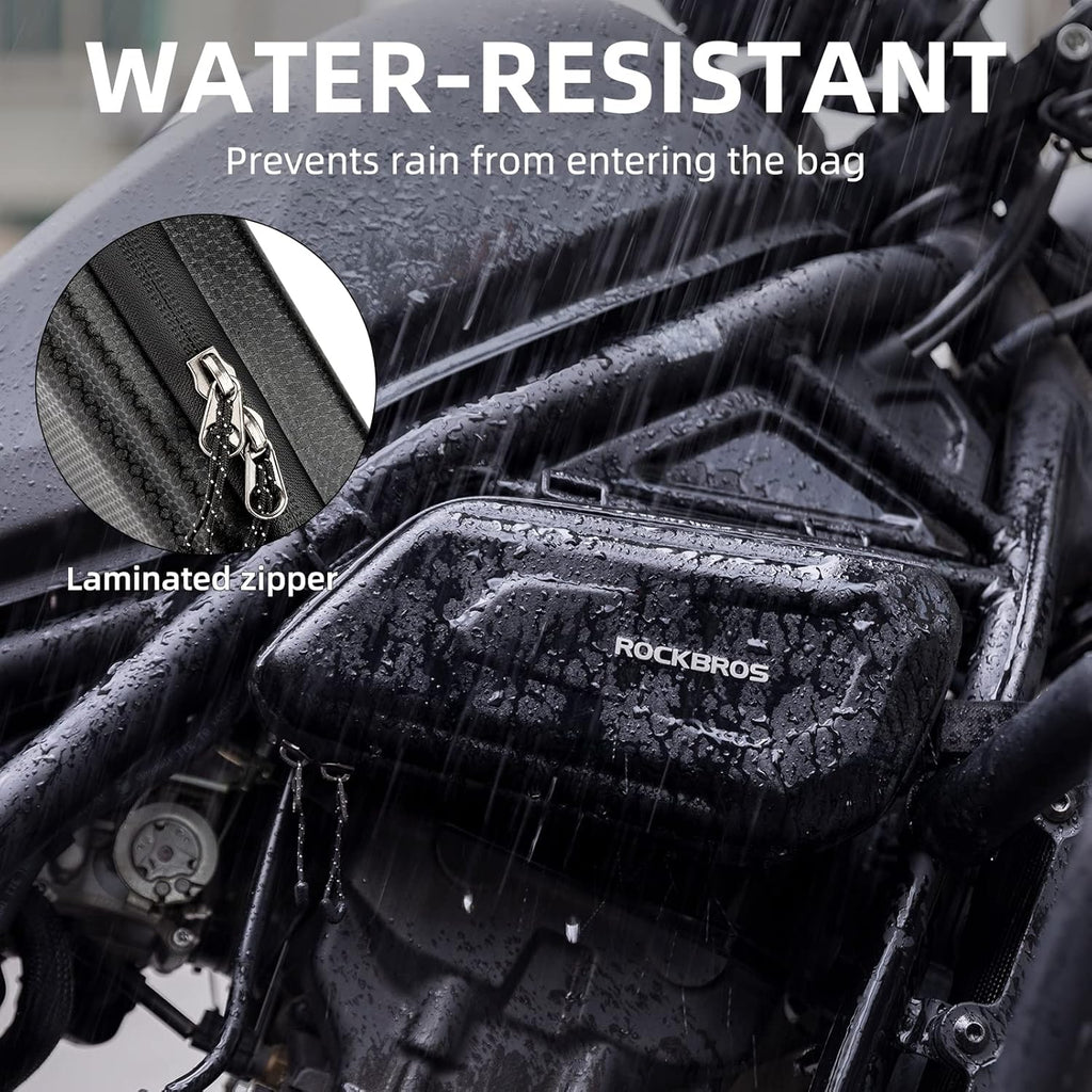 ROCKBROS EVA Hard Shell Motorcycle Tool Bag - Water-Resistant Triangle Side Bag