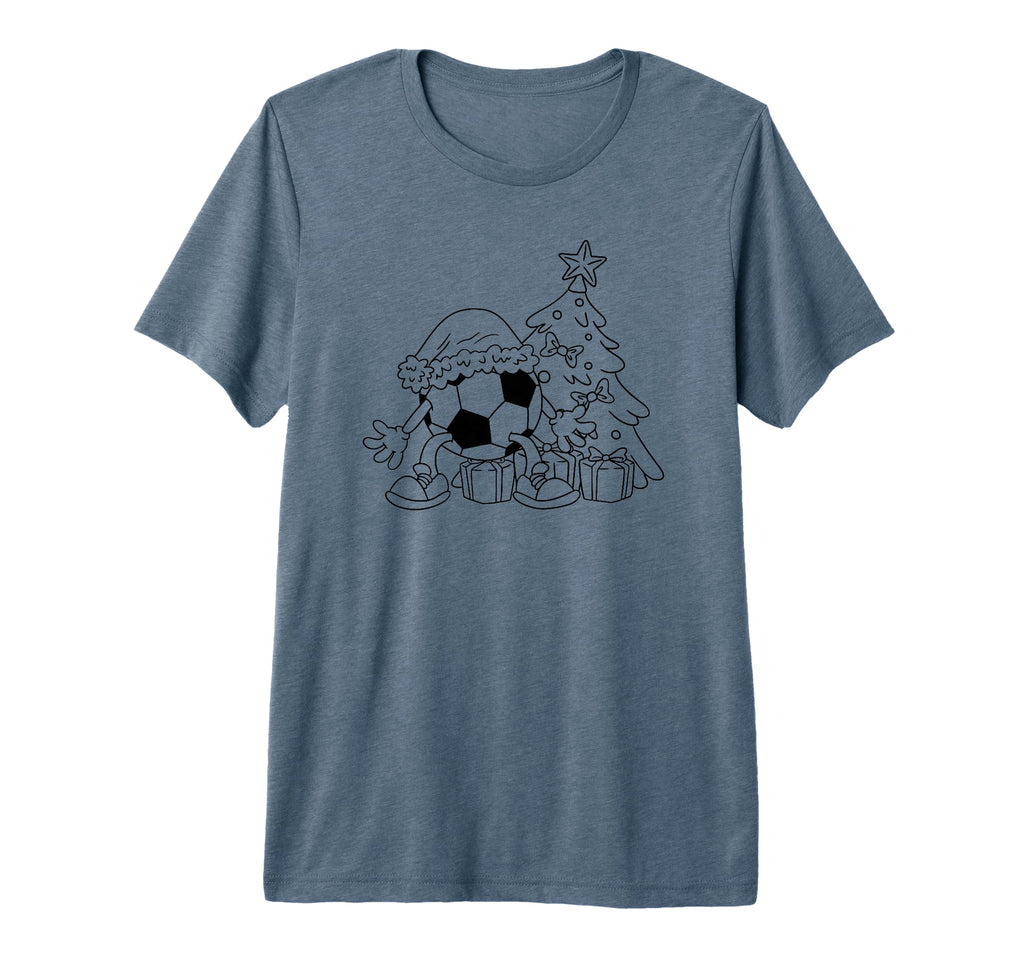 Soccer Goalie Tree Funny Tri Blend T-Shirt - Trendy Graphic Men Women