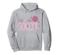 Soccer Soccer Player Live Love Soccer Hoodie - Graphic Print Unisex