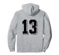 Number 13 Backside 80S 90S Team Jersey Hoodie - Streetwear Style Unisex