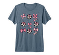 Soccer Ball Coquette Bow Game Day T-Shirt - Novelty Apparel for Adults
