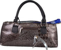 Wine Clutch Bag (Thermal Insulated) Trendy Women’s Carry Tote | Holds Red & White 750mL Bottles | Trendy Fashion | Incl. Portable Waiter-Style Corkscrew